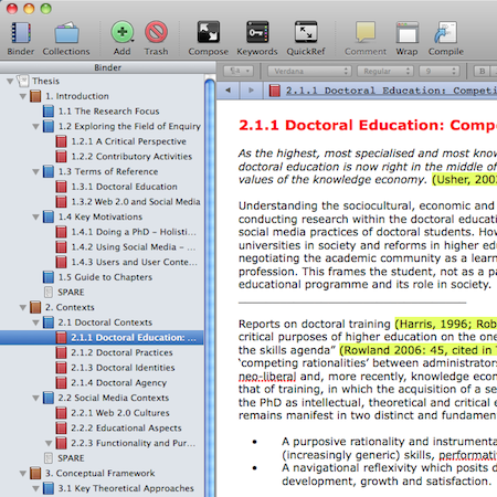 scrivener vs ia writer